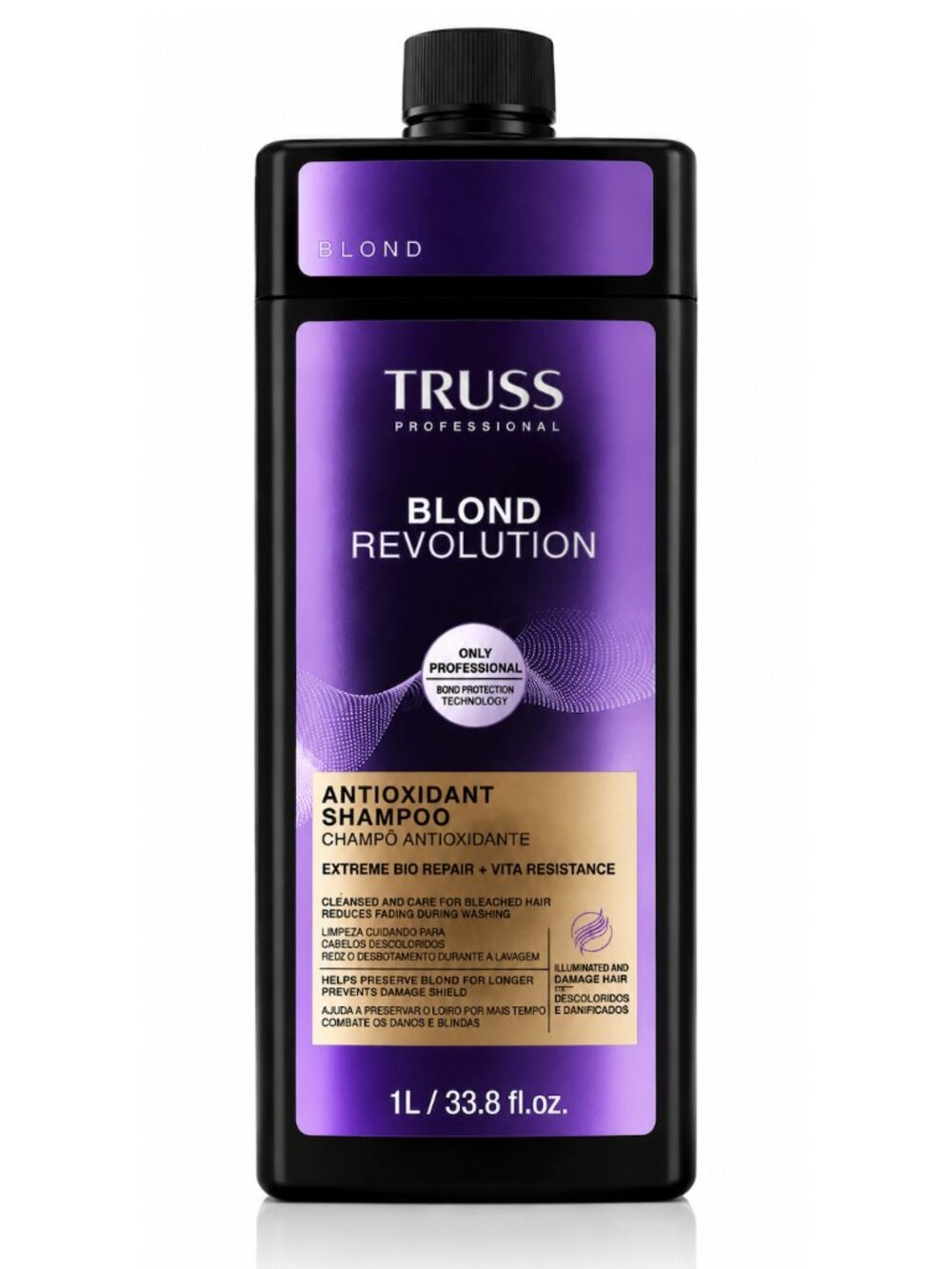 TRUSS Professional Blond Revolution Antioxidant Shampoo – 1L / 33.8 fl oz